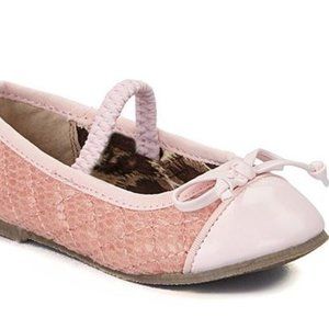 Pink Quilted Bow Flat